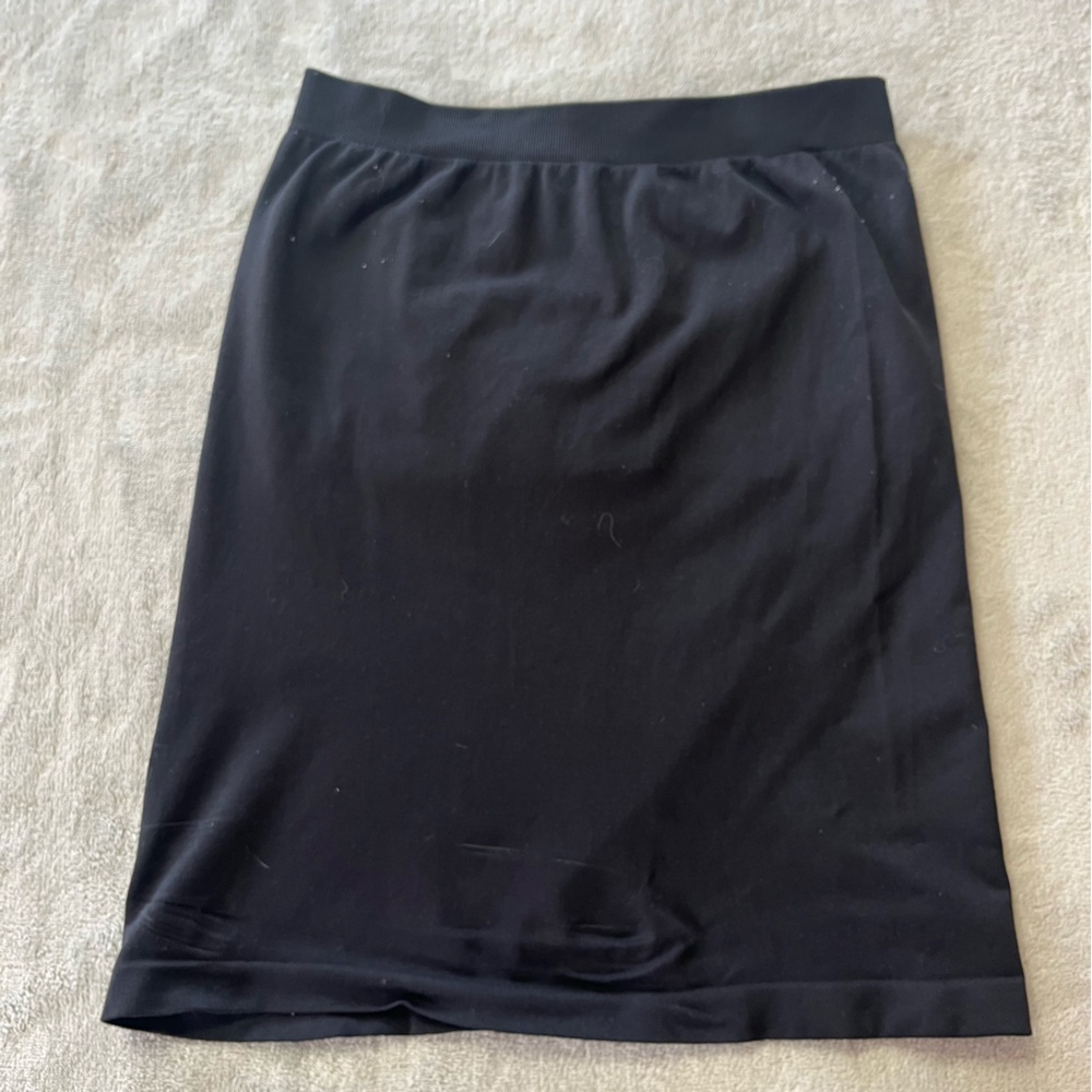 Kurve Black Shapewear Slip Skirt